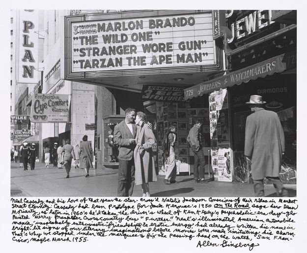 Neal Cassady in 1955, from the National Gallery of Art's exhibition "Beat Memories."