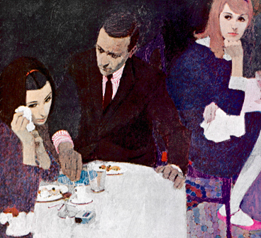 Mark English's illustration for John Cheever's "The Geometry of Love."