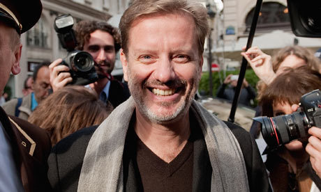 Alexis Jenni, the very happy winner of the Prix Goncourt.