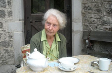 Mary De Rachewiltz, Ezra Pound's daughter.