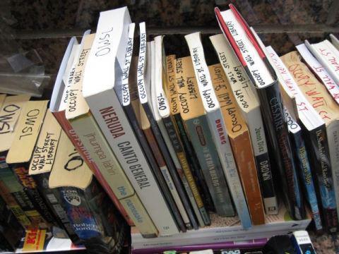 The Occupy Wall Street Library, Zuccotti Park, 2011