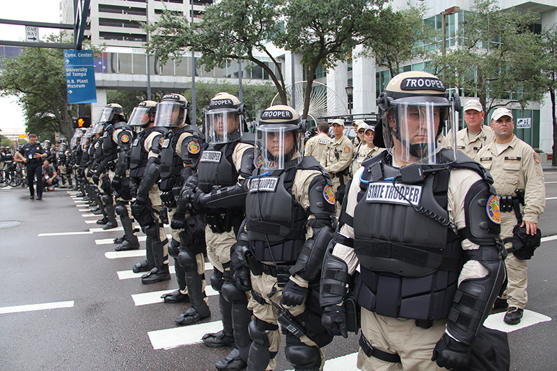 A scene from the Republican National Convention