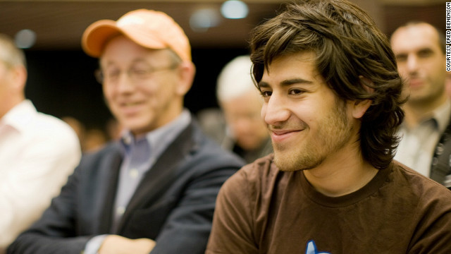 Internet activist Aaron Swartz.