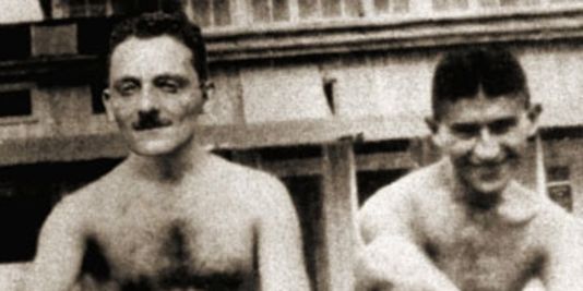 Max Brod and Franz Kafka. | SWR/SAGI BORNSTEIN/DR