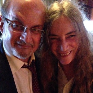 Salman Rushdie with Patti Smith