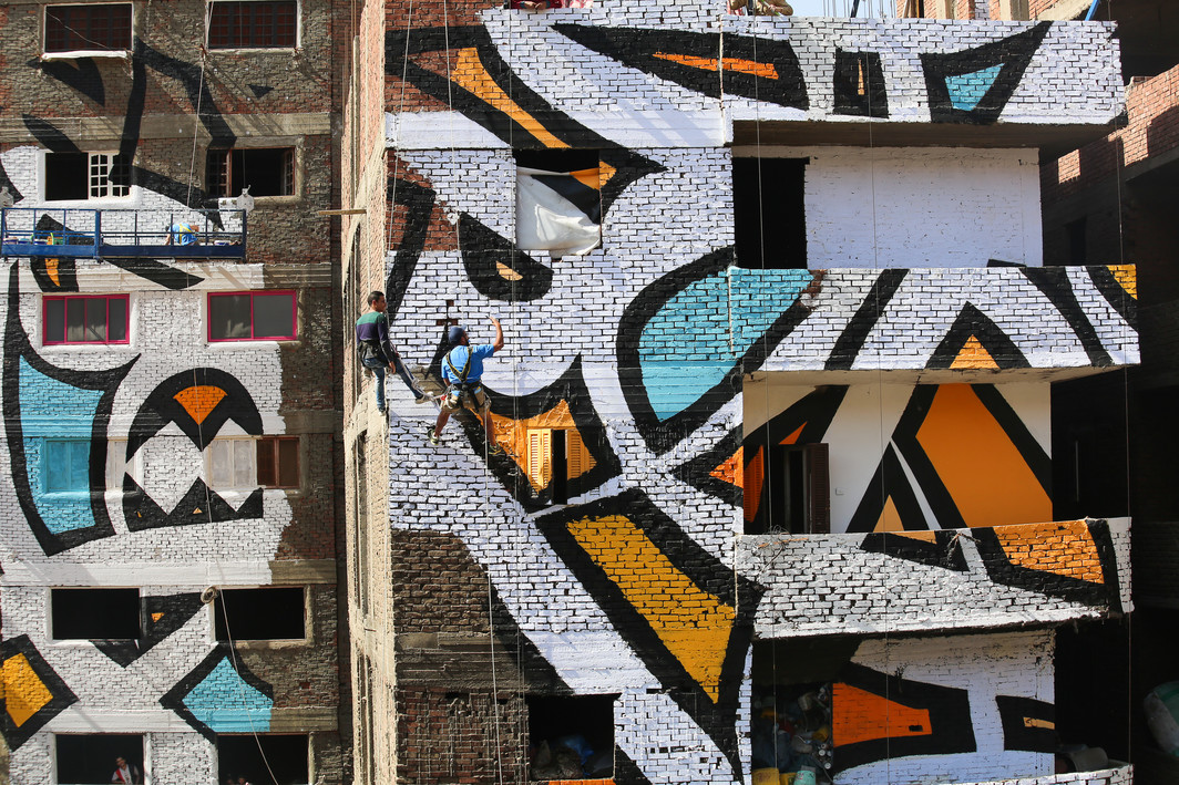 el Seed's Perception mural (detail). Photo: Ouahid Berrehouma/Mahdi Khmili.