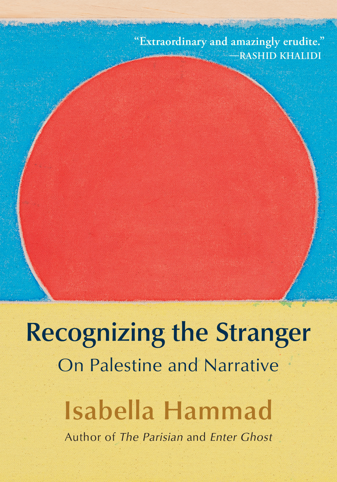 The cover of Recognizing the Stranger: On Palestine and Narrative