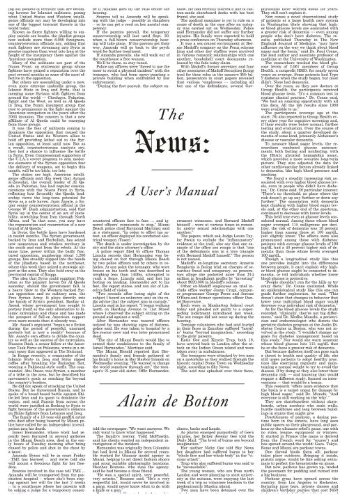 The cover of The News: A User&#8217;s Manual