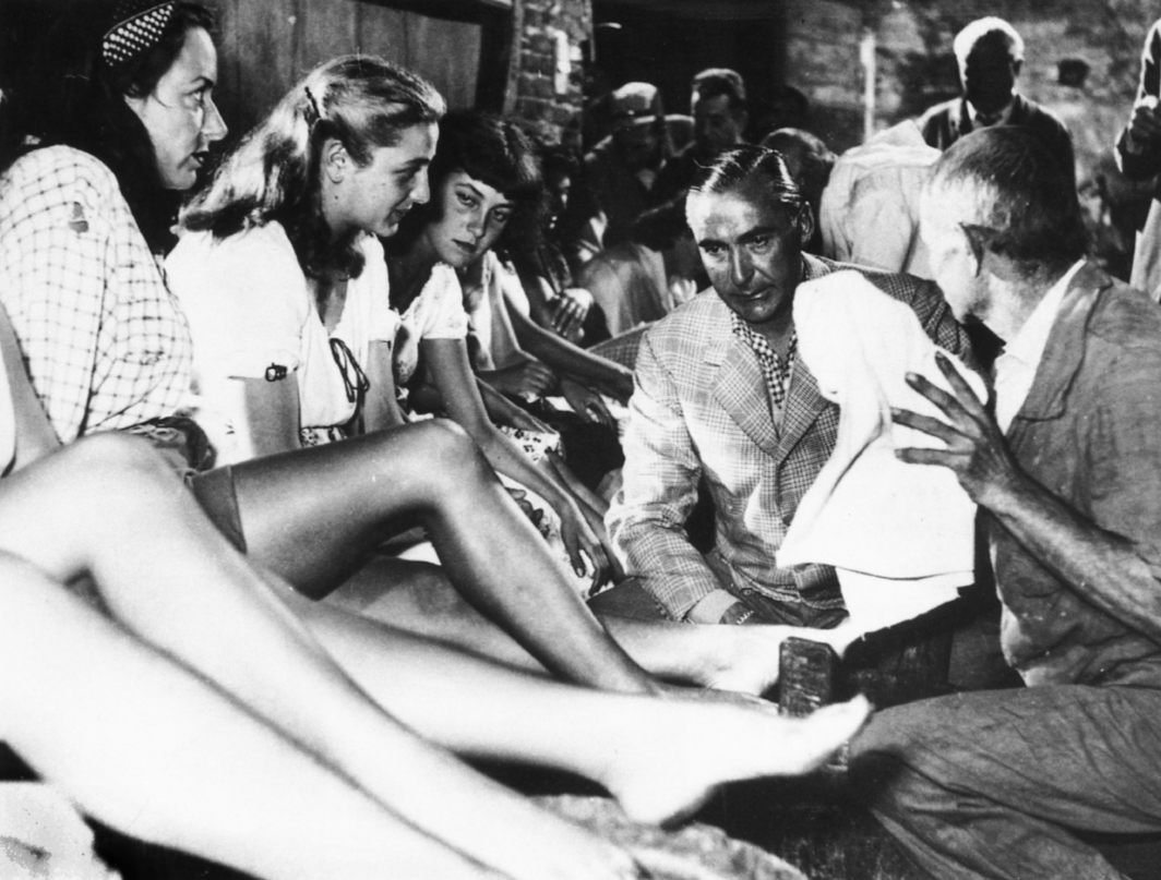 Curzio Malaparte on the set of Il Cristo probito, ca. 1950.