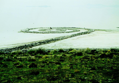 Robert Smithson, Spiral Jetty, 1970, Great Salt Lake, Utah.