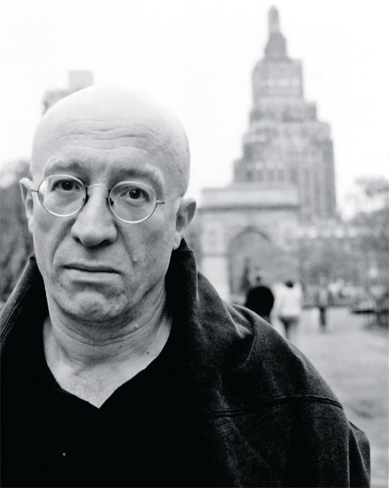 Tony Judt in Washington Square Park, 2001.