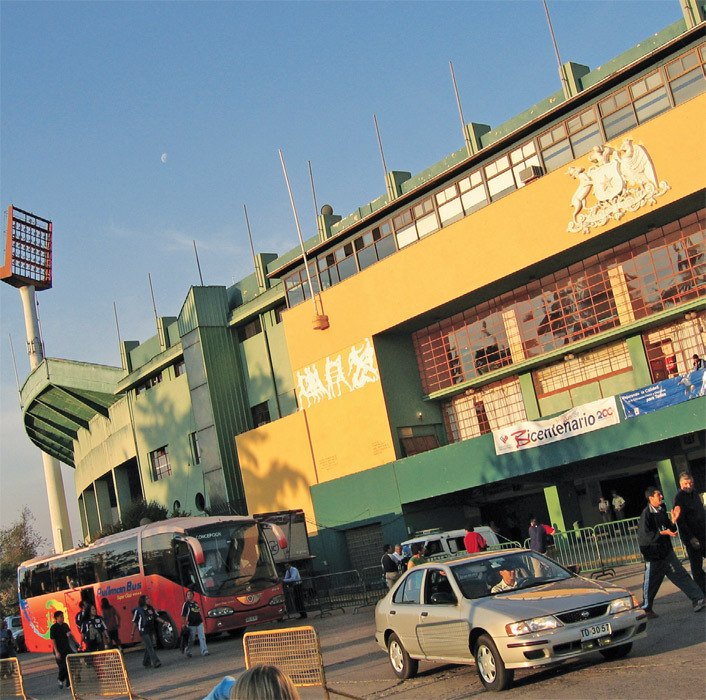 The National Stadium in Santiago.