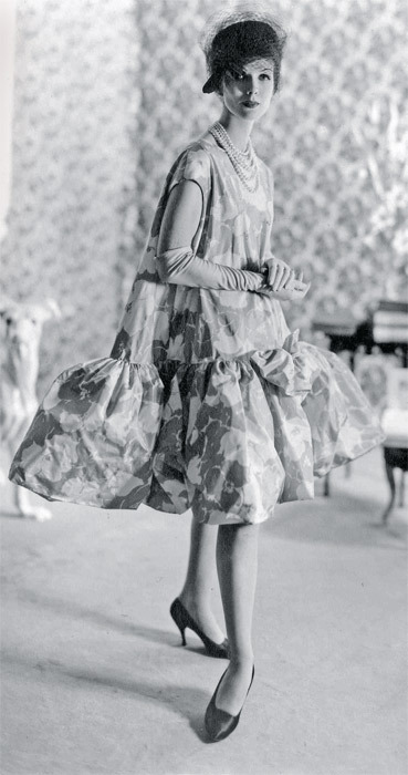 Balenciaga’s 1950s baby-doll dress.