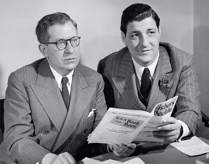 John Farrar, left, and Roger Straus, 1946.