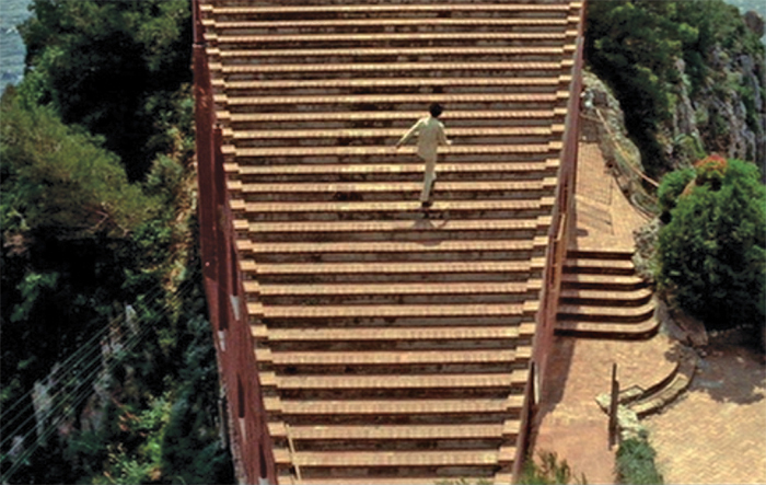 Curzio Malaparte’s house as seen in Jean-Luc Godard’s 1963 film Contempt.