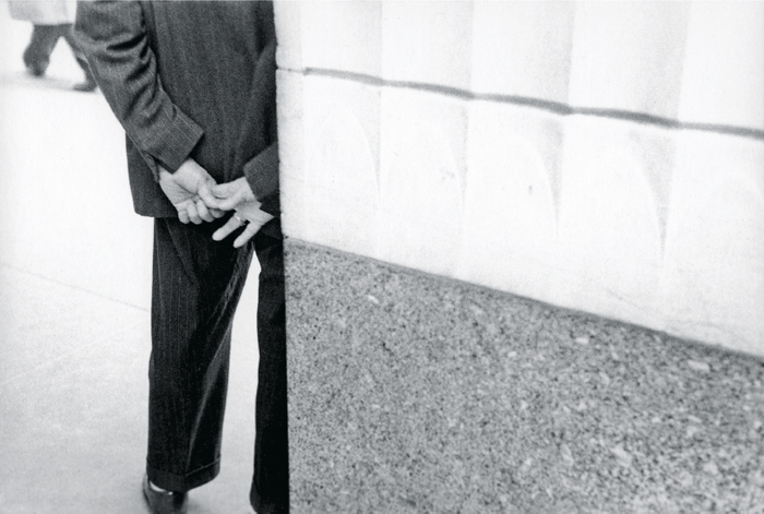 Saul Leiter, Hands, ca. 1954, gelatin silver print, 11 x 14".