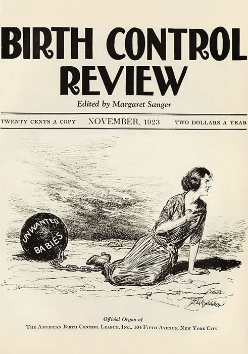 Cover of Margaret Sanger’s Birth Control Review, November 1923.