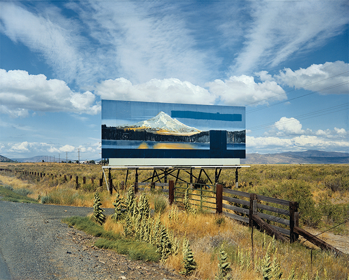 Stephen Shore, U.S. 97, South of Klamath Falls, Oregon, July 21, 1973, C-print, 17 × 21 5/8".