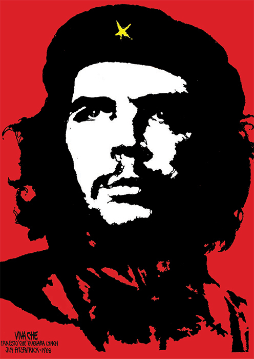 Jim Fitzpatrick, Viva Che, 1968, photostat and felt-tip pen on paper, 36 × 24".