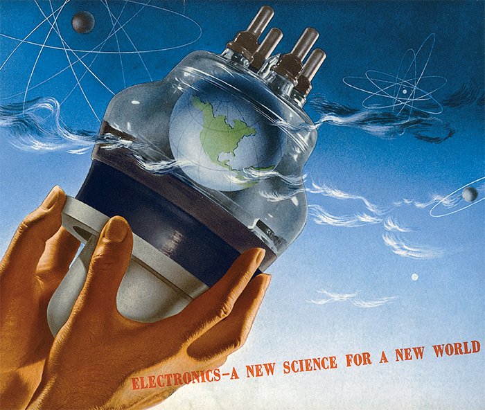 Herbert Bayer, The Earth Bulb, 1942. Cover of a General Electric promotional booklet.