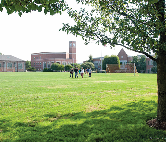 Horace Mann School on opening day, 2015.