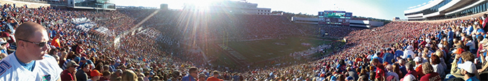 The Doak Campbell Stadium at Florida State University during a football game, 2012.