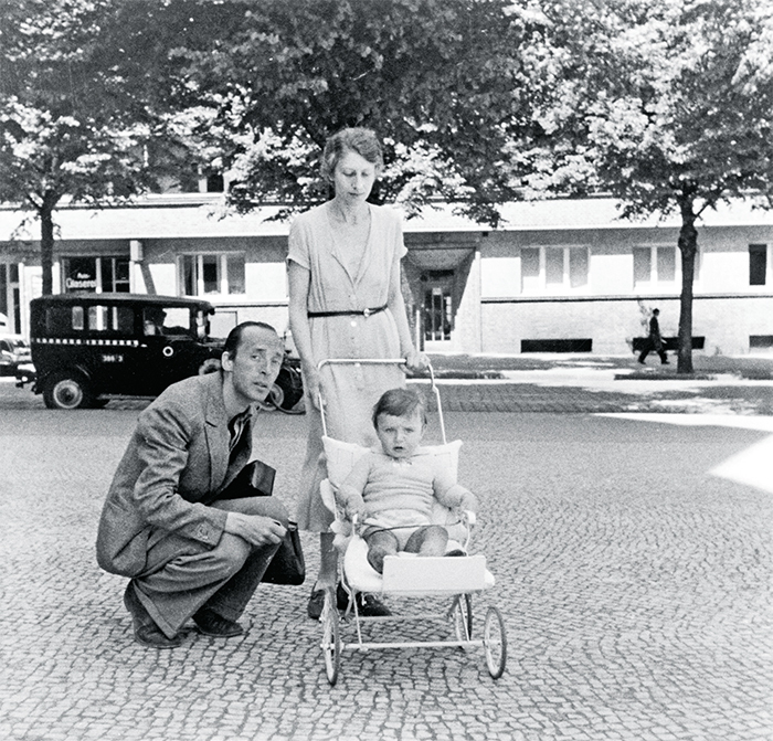 Vladimir, Véra, and Dmitri Nabokov, Berlin, summer 1935.