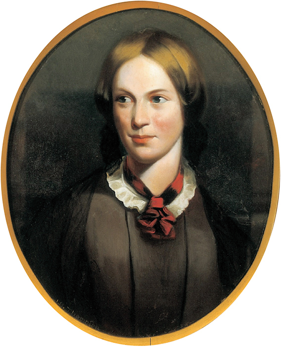 John Hunter Thompson, Charlotte Brontë, ca. 1855, oil on canvas, 16 1/4 × 13 3/4".