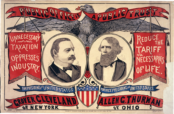 Grover Cleveland campaign poster, 1888. Library of Congress.