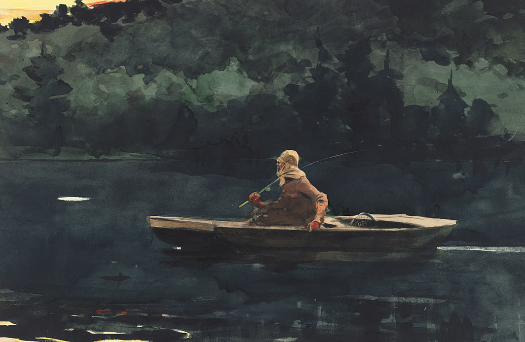 Winslow Homer, The Rise, 1900, watercolor and graphiteon wove paper, 13 3⁄4 × 20 3⁄4".