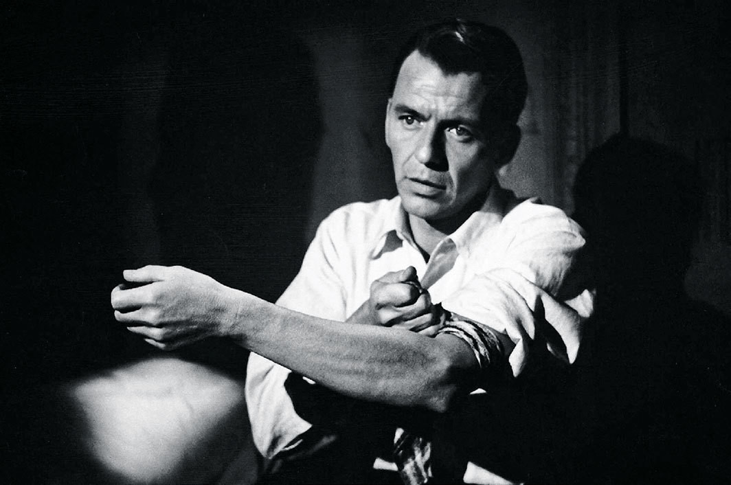 Frank Sinatra in Otto Preminger’s The Man with the Golden Arm, 1955.