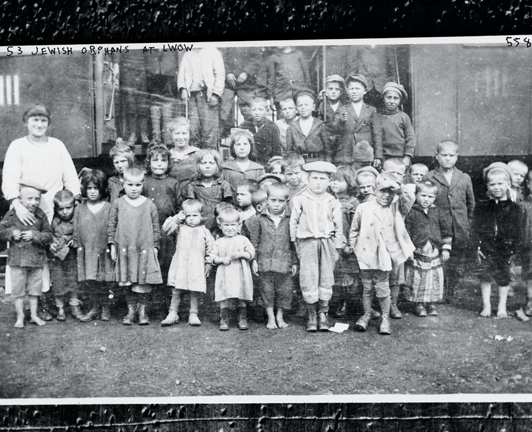 Jewish orphans at the Lwów Ghetto, ca. 1940s.