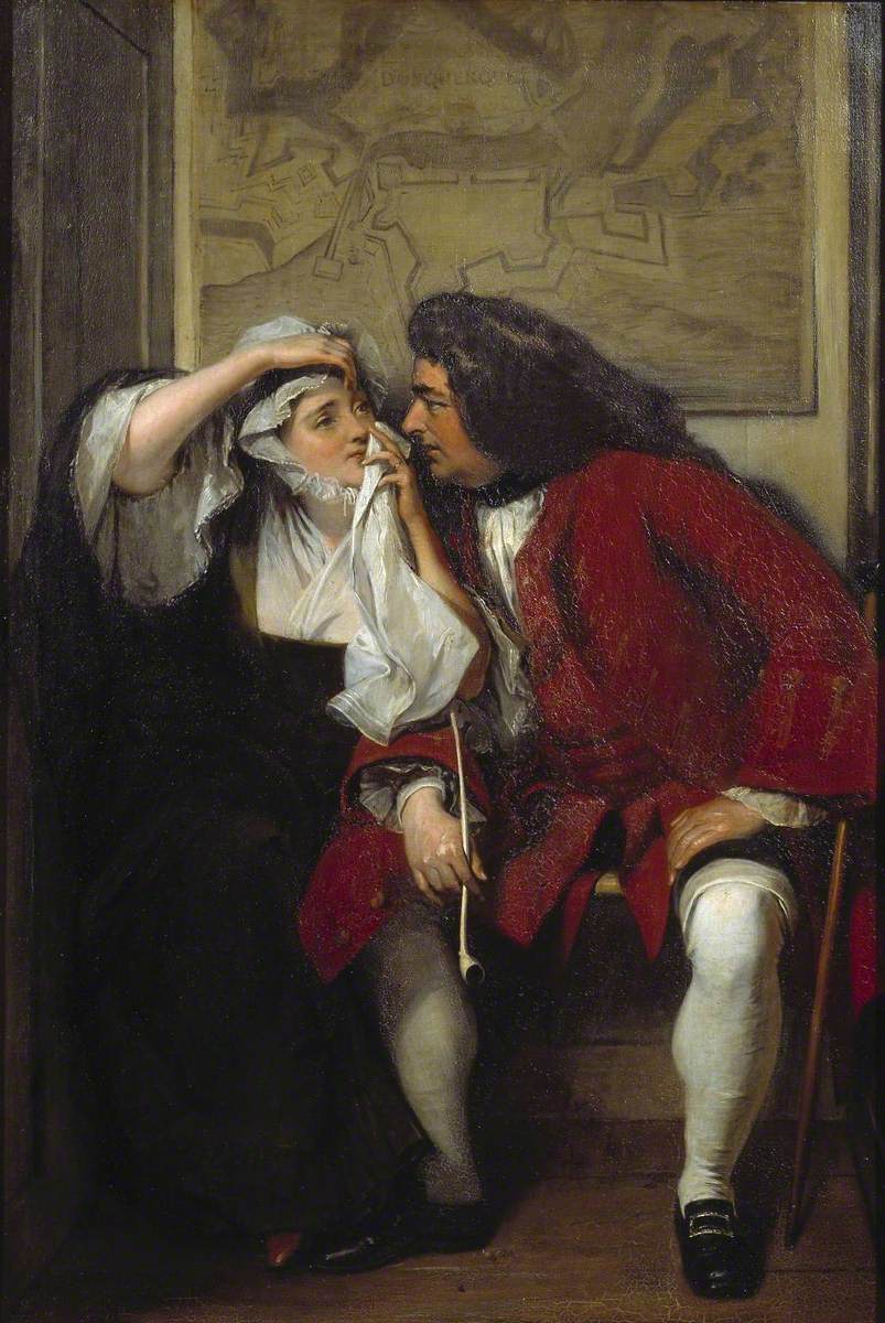 *Charles Robert Leslie, _A Scene from Tristram Shandy ('Uncle Toby and the Widow Wadman')_* ca. 1829-1830, oil on canvas, 22 × 31''. Tate