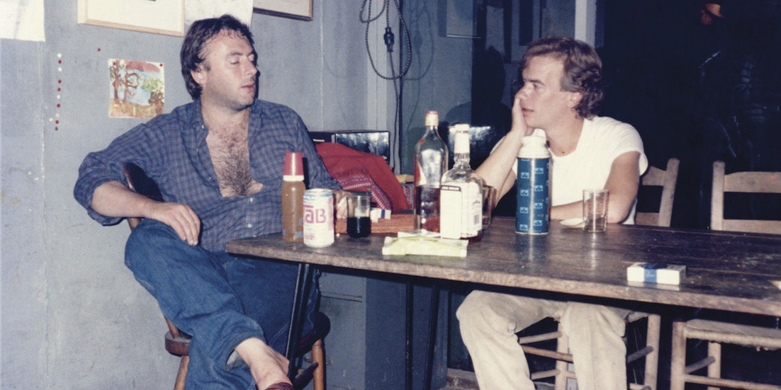 *Christopher Hitchens and Martin Amis, Cape Cod, Massachusetts, 1975.* 