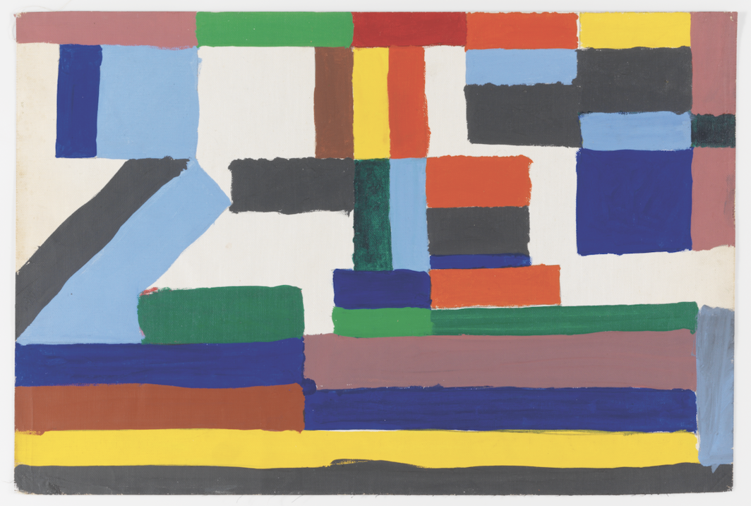 Louise Fishman, Untitled, 1968, acrylic on canvas paper, 12 7/8 × 19 1/8".