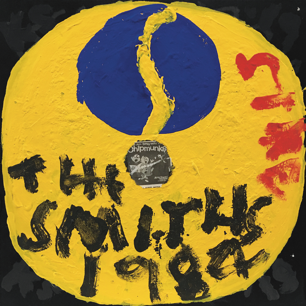 *Kerry Smith, _The Smiths - First Record_, 2020*, gouache and liner notes on board, 12 x 12".