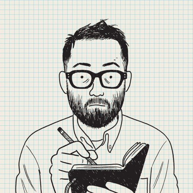 Adrian Tomine. Illustration by Adrian Tomine