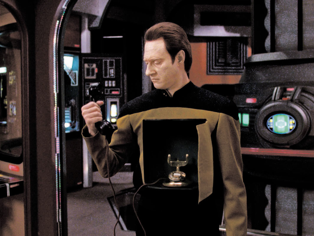 Star Trek: The Next Generation, season 7, episode 6, 1993. Data (Brent Spiner).