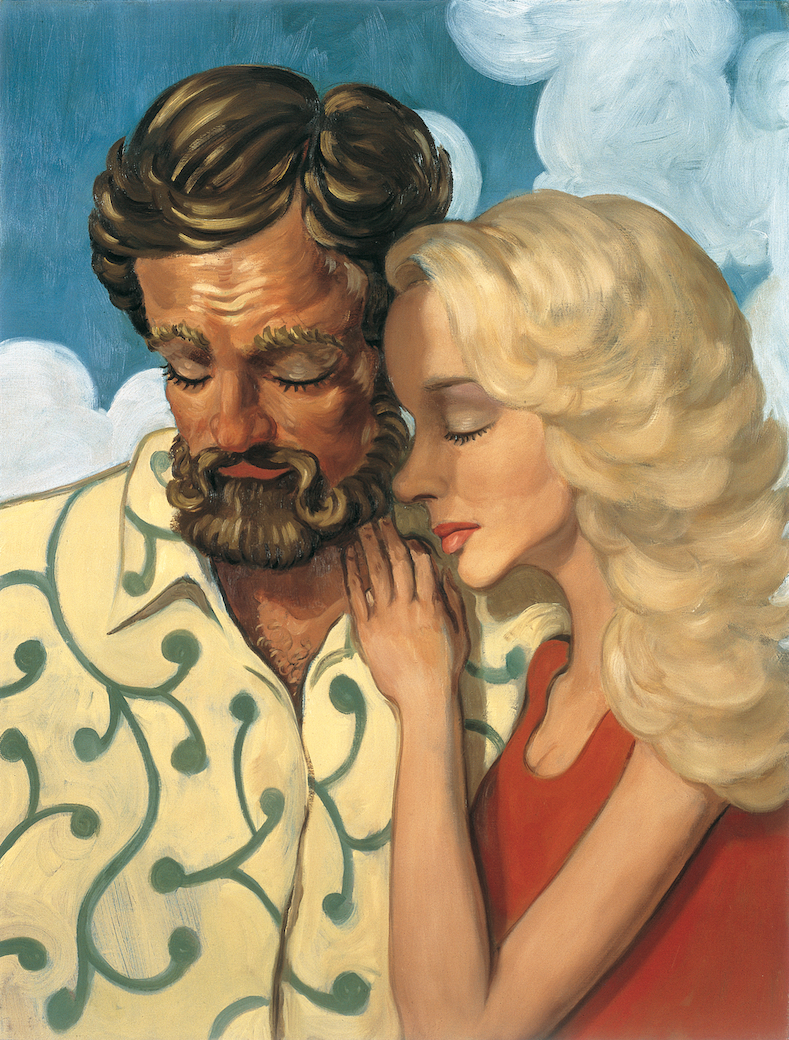 John Currin, The Owens, 1994, oil on canvas, 34 x 26". © John Currin/Courtesy Gagosian.