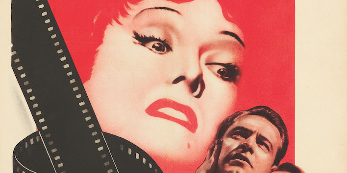 *Theatrical poster detail for Billy Wilder's Sunset Boulevard, 1950*. 