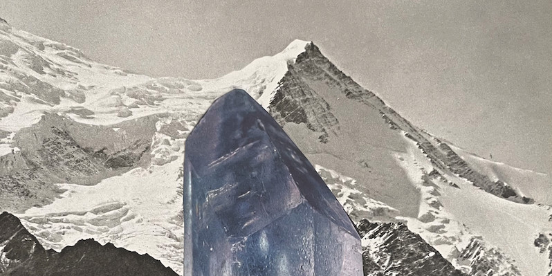 *Lia Rochas-Pàris, _Steine et Felsen 7 (Stones and Rocks 7), 2020*, paper collage, 29 x 21". 