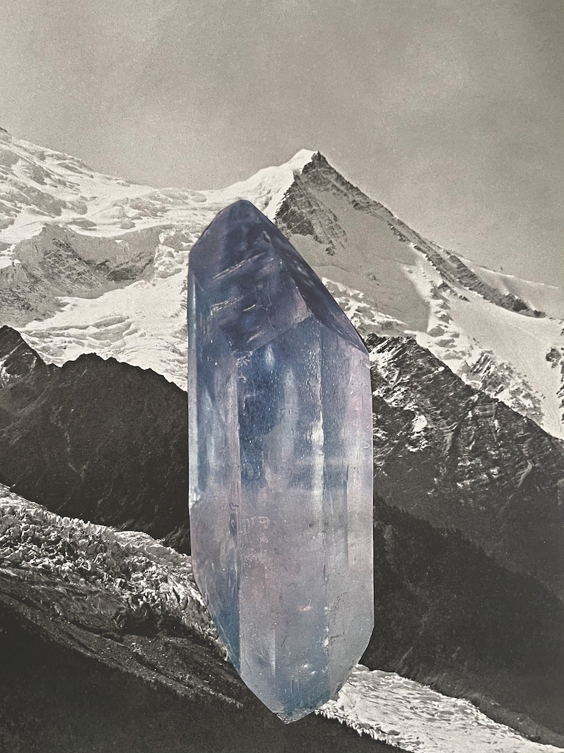 *Lia Rochas-Pàris, _Steine et Felsen 7 (Stones and Rocks 7), 2020*, paper collage, 29 x 21". 