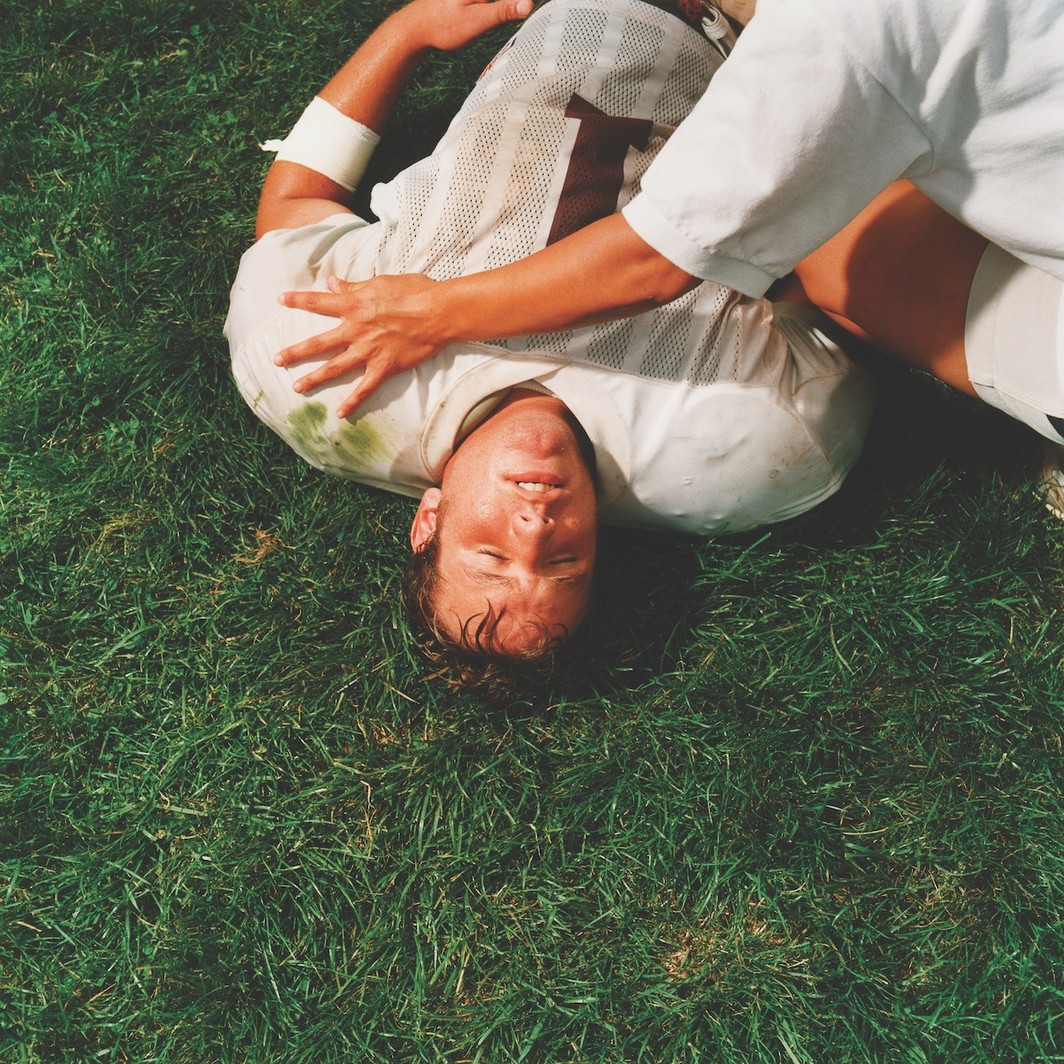 Brian Finke, Untitled (Football #106), 2002, C-print, 30 x 30". Courtesy the artist.