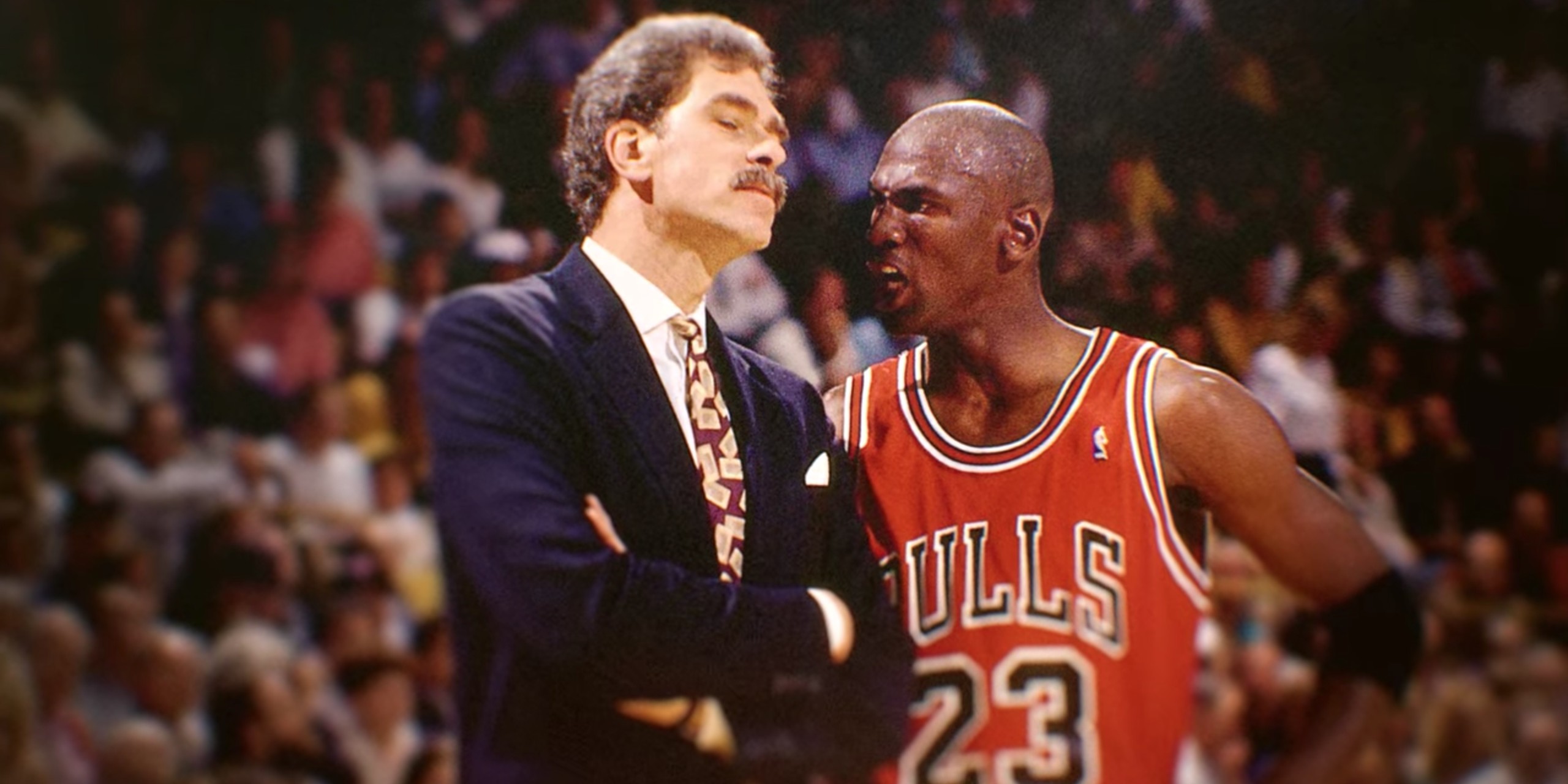 *The Last Dance, season 1, episode 4, 2020.* Phil Jackson and Michael Jordan. Netflix.