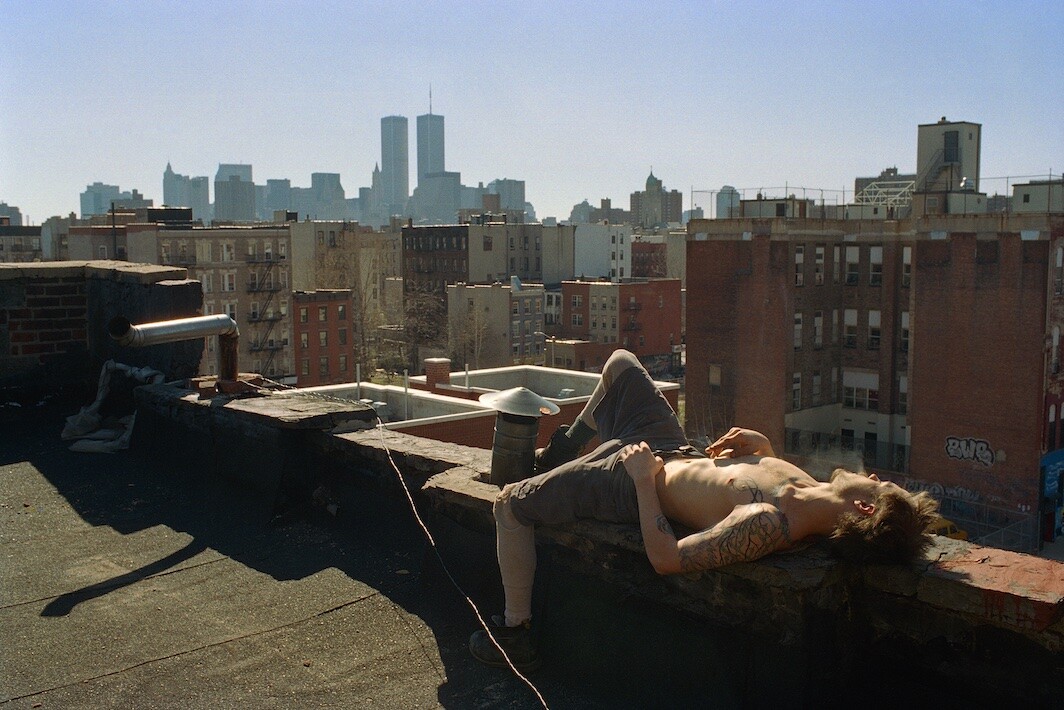 Ash Thayer, Matty, View from Serenity Roof #2, 1997, materials variable, 40 × 60”. Courtesy the artist