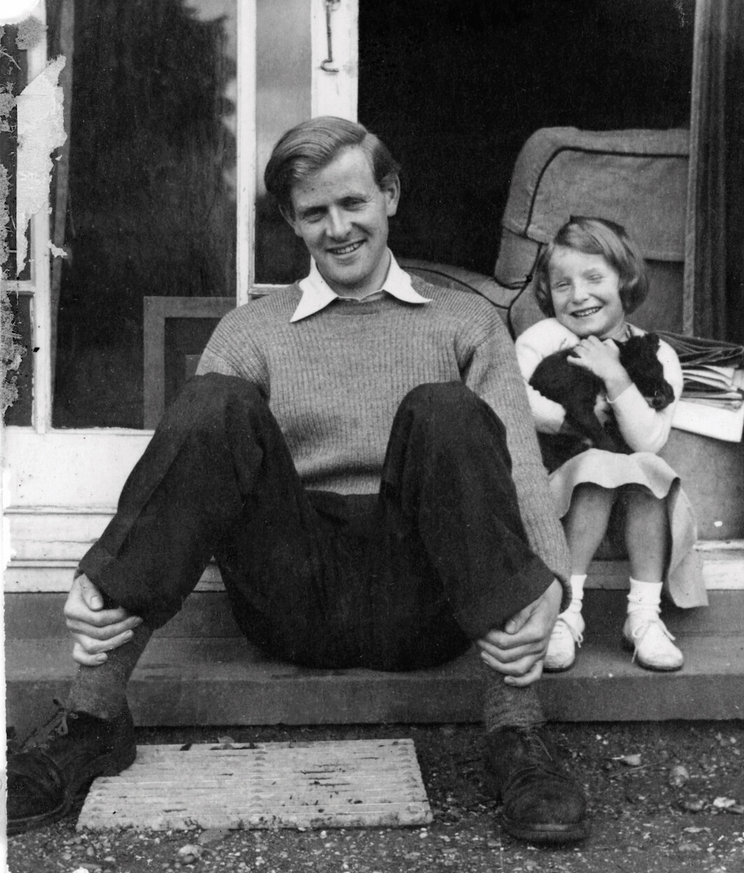 John le Carré and his half-sister Charlotte Cornwell, ca. 1956. By kind permission of the Cornwell family