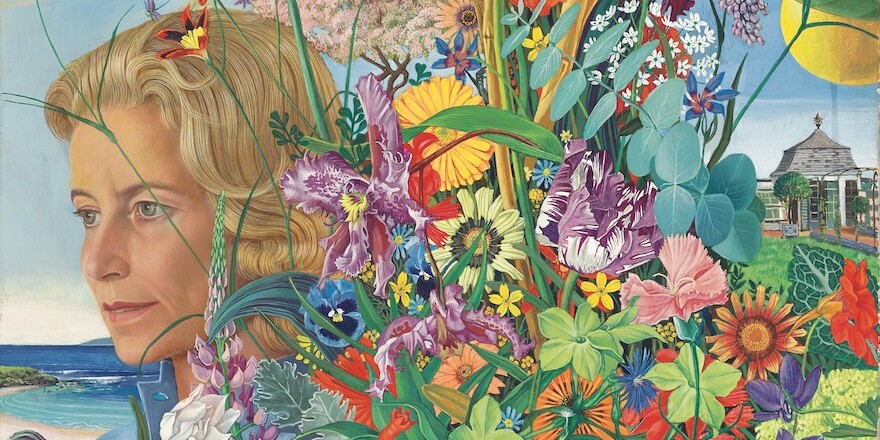 *Mati Klarwein, Bunny Mellon, 1964*, oil and tempera on canvas, 21 3/4 x 18 1/4". Oak Spring Garden Foundation.