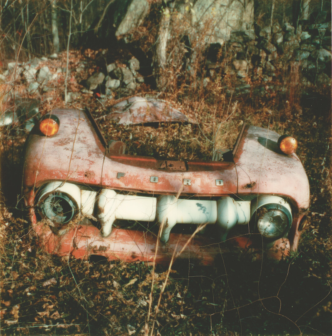 Walker Evans, Truck Grill, Connecticut, 1973–74, Polaroid SX-70, 3 1/8 × 3 1/8". Courtesy Walker Evans Archive, The Metropolitan Museum of Art