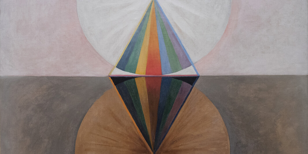 *Hilma af Klint, _The Swan, No. 12, Group IX/SUW_, 1915*, oil on canvas, 59 1/2" × 59 1/2". 