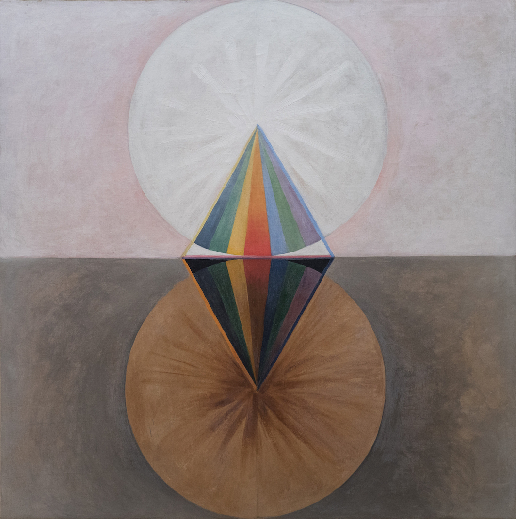 *Hilma af Klint, _The Swan, No. 12, Group IX/SUW_, 1915*, oil on canvas, 59 1/2" × 59 1/2". 